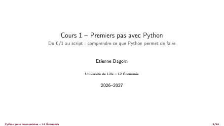 Aperçu du cours 1