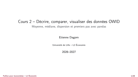 Aperçu du cours 2